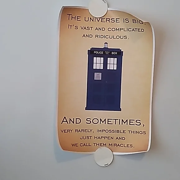Dr. Who printed quotes posters - Picture 1 of 3